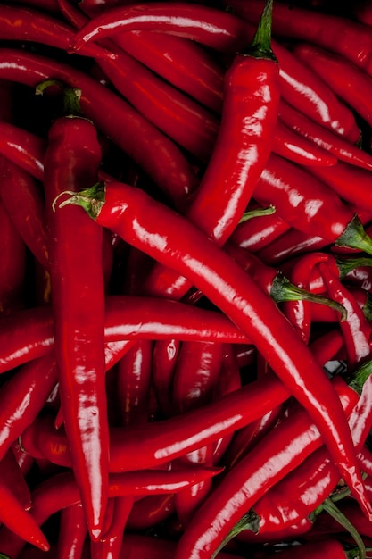 piment rouge piment rouge fond piment thaïlandais épicé piments rouges fond