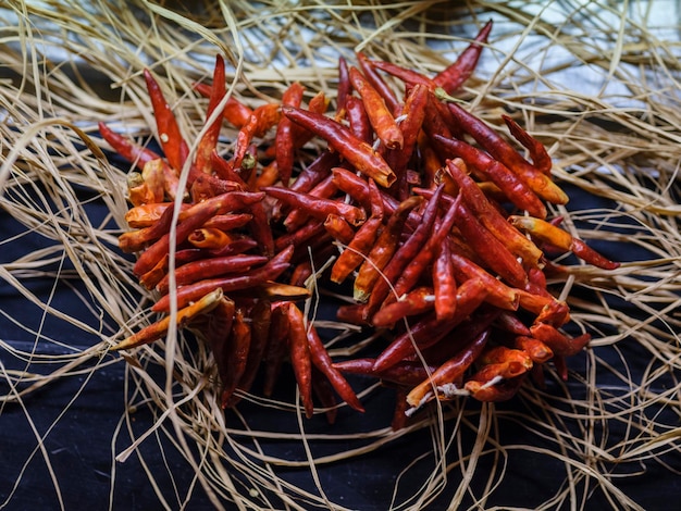 Piments sur la table