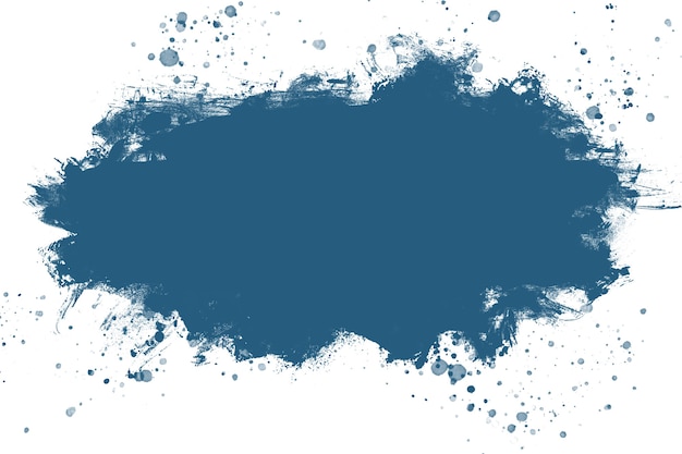 Pinceau aquarelle abstrait bleu atlantique, texture de tache. Fond. Espace de copie.
