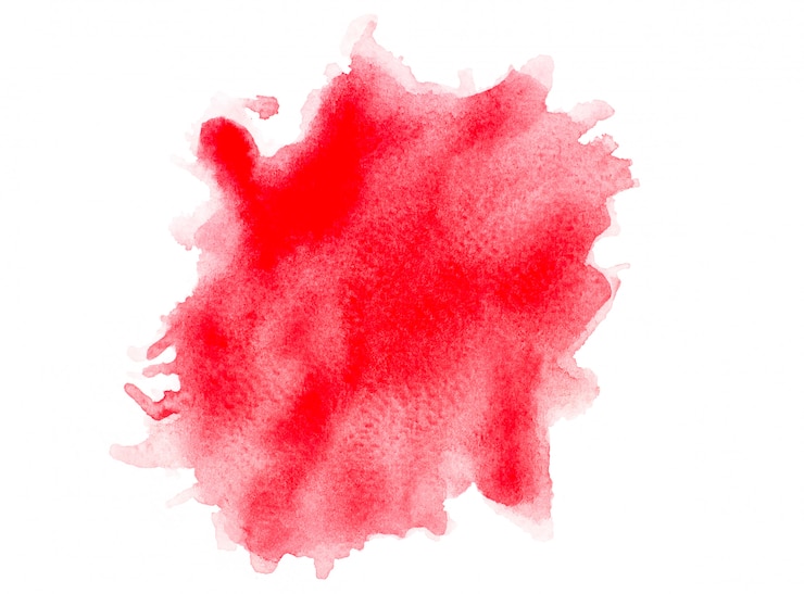 Photo pinceau aquarelle rouge sur paper.image