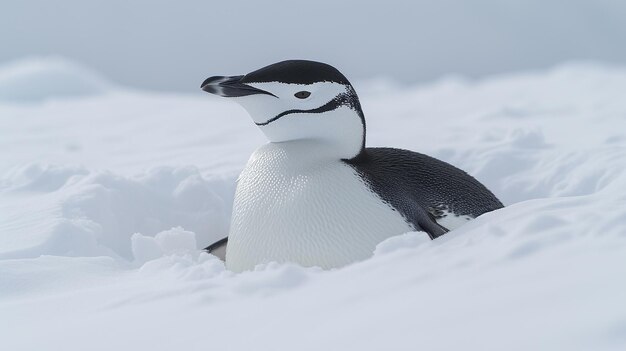 Photo le pingouin de l'antarctique est un papier peint en hd 8k.