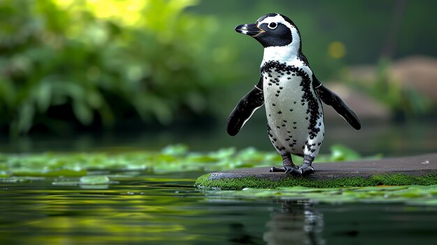 Photo le pingouin de l'antarctique est un papier peint en hd 8k.