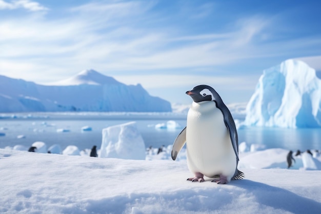 Le pingouin en Antarctique