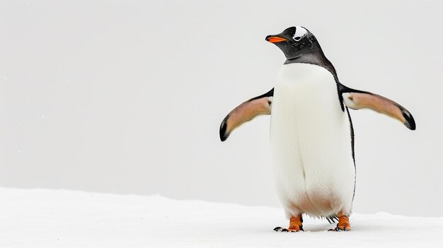 Photo pinguino feliz est un homme.