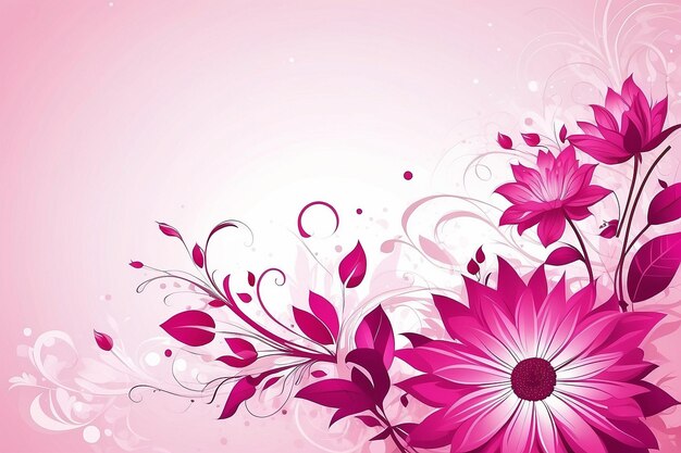 Photo pink flower background design vector illustration