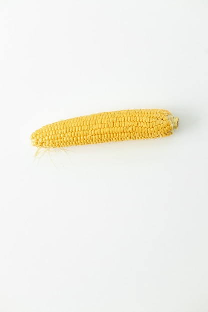 Épis de maïs ou épis de maïs isolés sur fond blanc