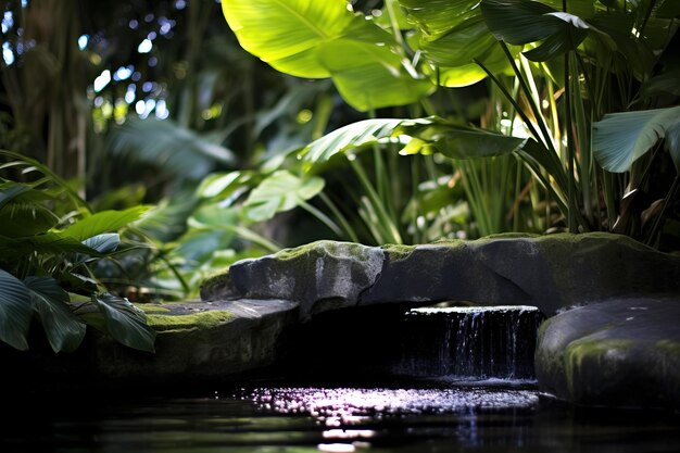 Photo piscine dans le jardin