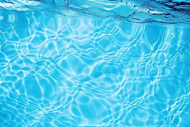 Une piscine d'eau claire en gros plan