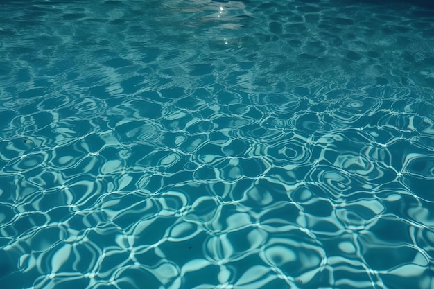 Une piscine avec de l'eau et les mots piscine dessus