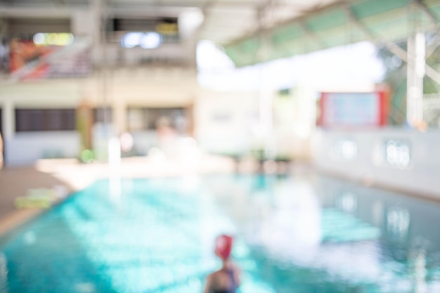 Piscine effet filtre flou