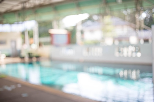 Piscine effet filtre flou