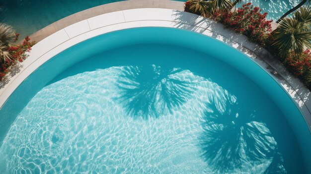 Piscine privée sur le territoire de l'hôtel