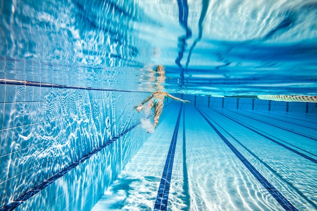 Piscine sous fond de l'eau