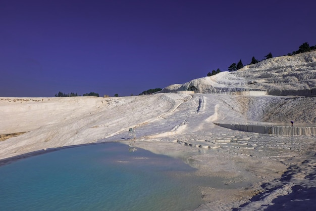 Piscines en travertin naturel à Pamukkale Pamukkale Turquie