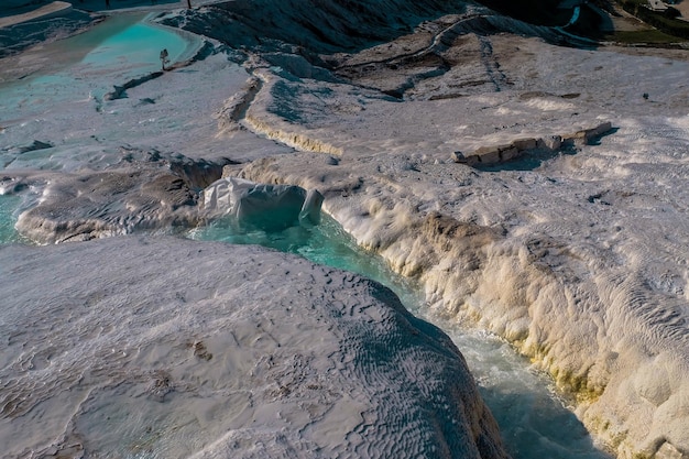 Piscines en travertin naturel à Pamukkale Pamukkale Turquie