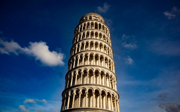 Photo pise italie célèbre vue sur la tour penchée