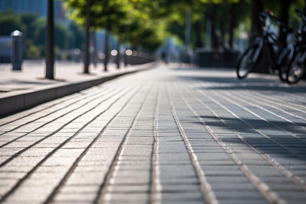 Photo piste cyclable dans la ville