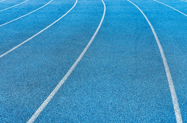 Piste de tartan bleu stade olympique - texture