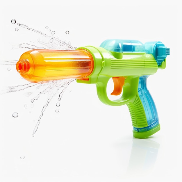 Photo pistol à eau avec un fond blanc de haute qualité ultra