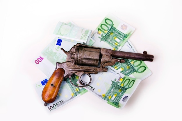 Photo pistol avec l'euro