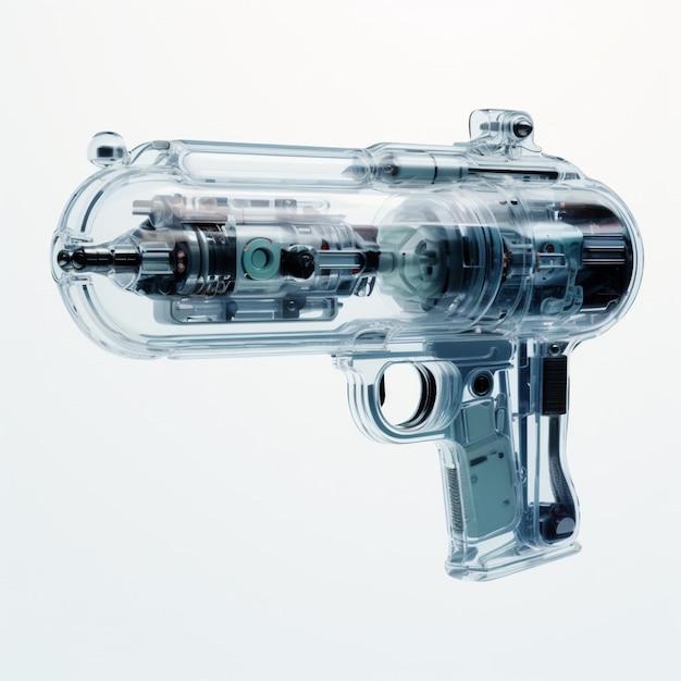 Pistolet à rayons X avec fond blanc ultra de haute qualité