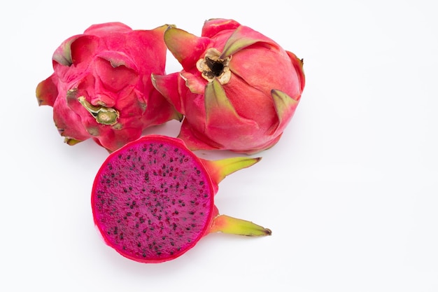 pitahaya rose ou fruit du dragon