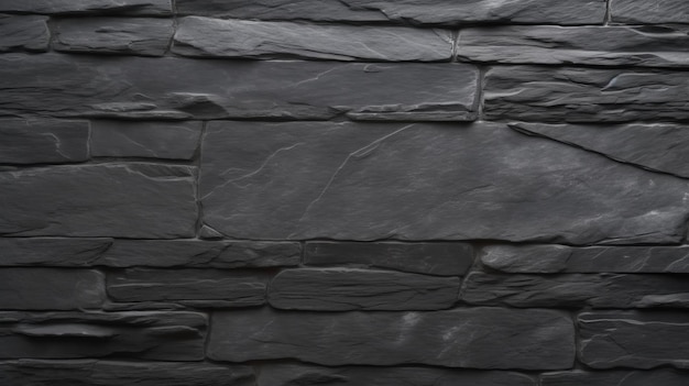 Pitoyable fondation en ardoise grise pulvérisée Surface de pierre sombre Ressource créative générée par l'IA