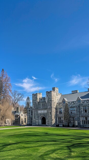 Photo le pittoresque campus de l'université de princeton