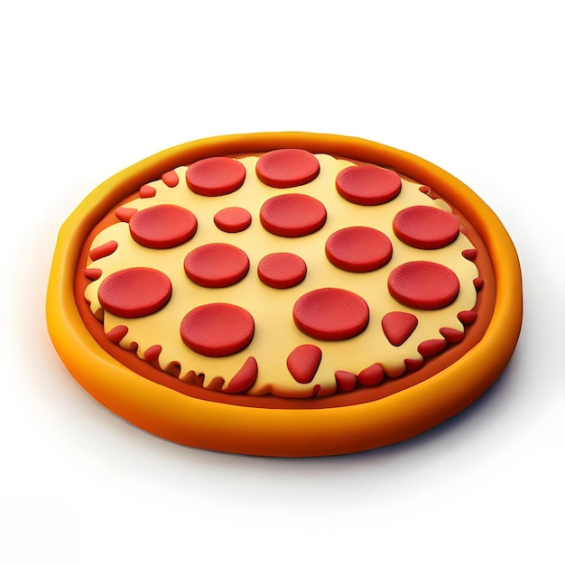 Une pizza en 3D