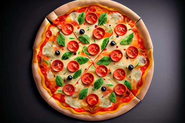 Pizza alimentaire