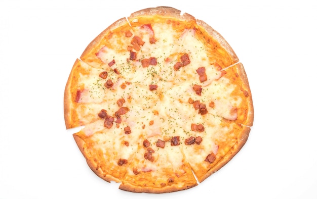 pizza au bacon et au fromage