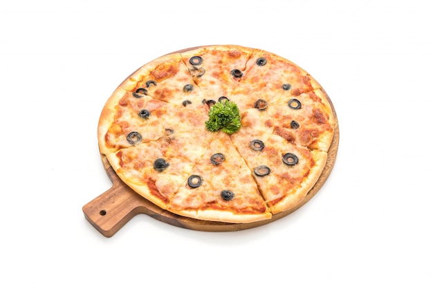 pizza au pepperoni aux olives