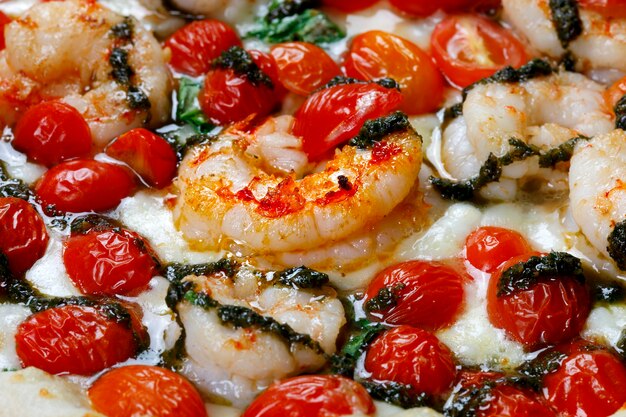 Pizza aux fruits de mer