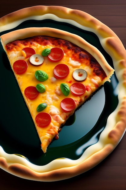 Une pizza croustillante avec des olives et des saucisses.