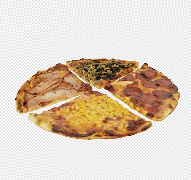 Pizza devant des fichiers png psd fond transparent