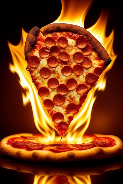 Photo une pizza faite maison.