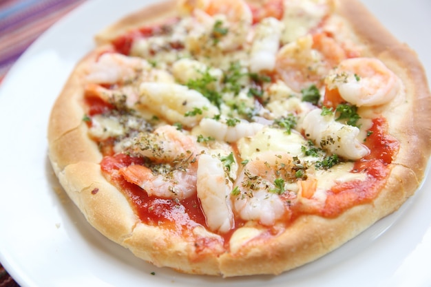 Pizza fruits de mer