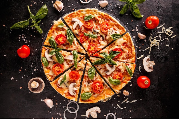 Pizza italienne délicieuse