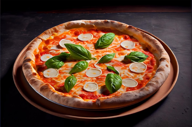 Pizza italienne margherita fine cuisine