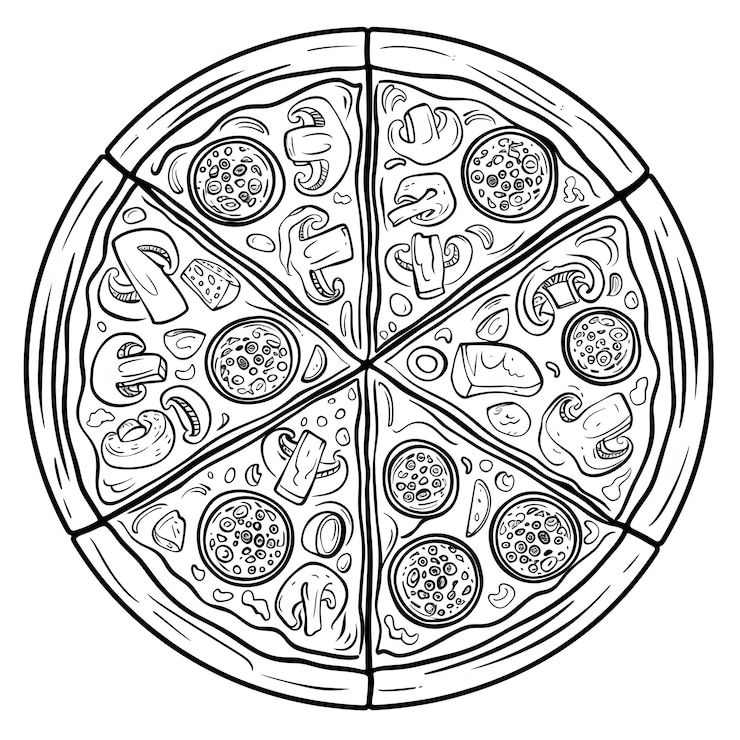Photo une pizza avec le mot pizza dessus
