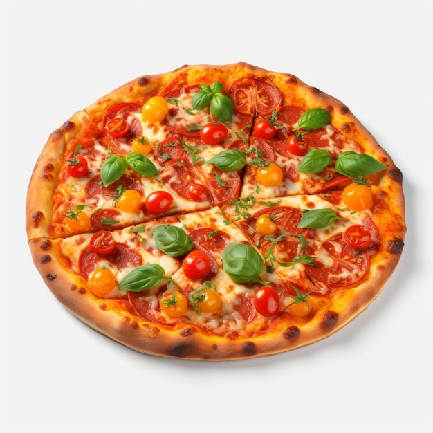 Pizza réaliste Pepperoni Art de la pizza 4k hyperréaliste