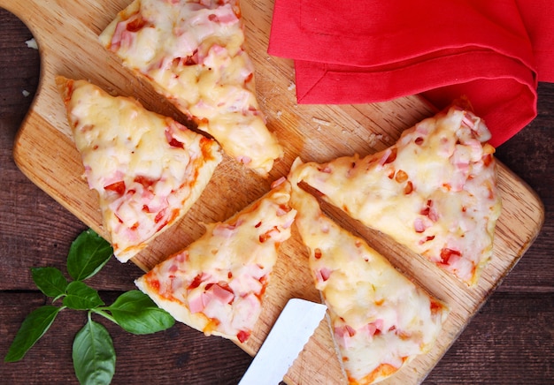 Pizza à la sauce tomate et au fromage