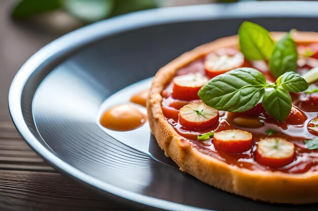 Photo une pizza avec une tranche manquante