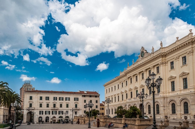 Place d'Italie dans la ville de Sassari