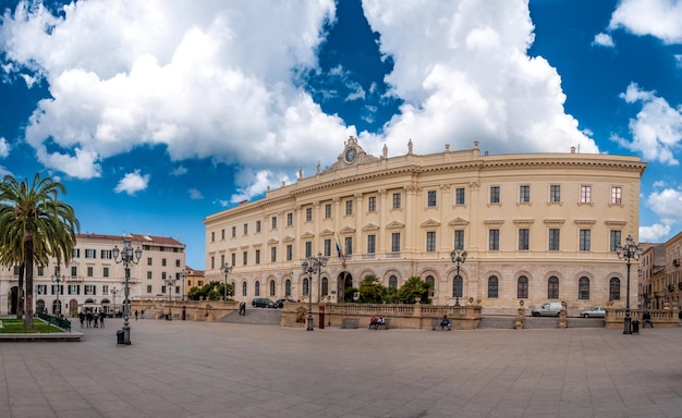 Place d'Italie dans la ville de Sassari