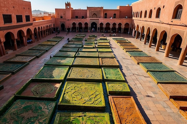 Place principale de Marrakech dans la vieille Médina du Maroc