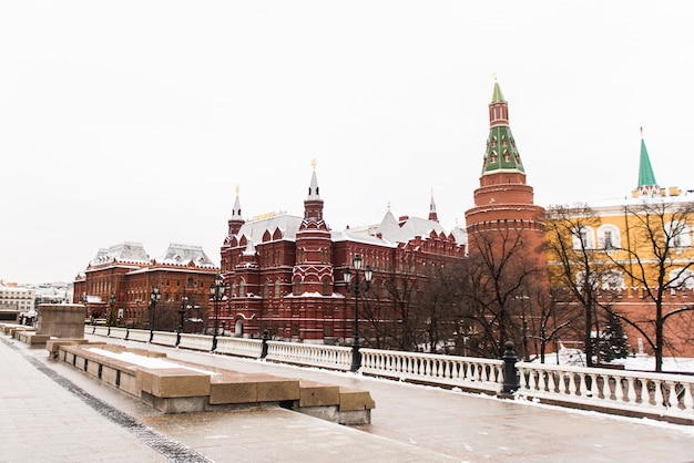 Place Rouge, hiver. Moscou, Russie.