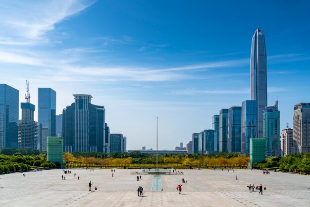 La place de la ville en Chine