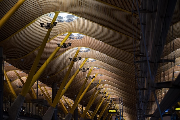 Photo plafond d'architecture moderne d'aéroport