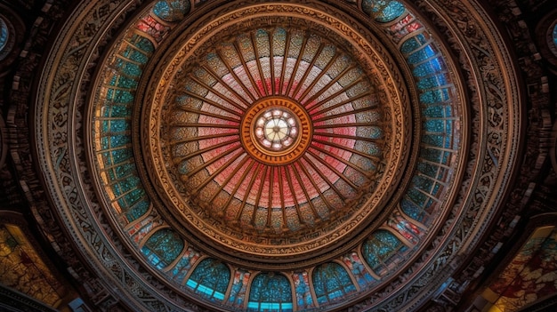 Photo le plafond du capitole